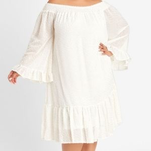 Ashley Stewart Textured Off the Shoulder Dress